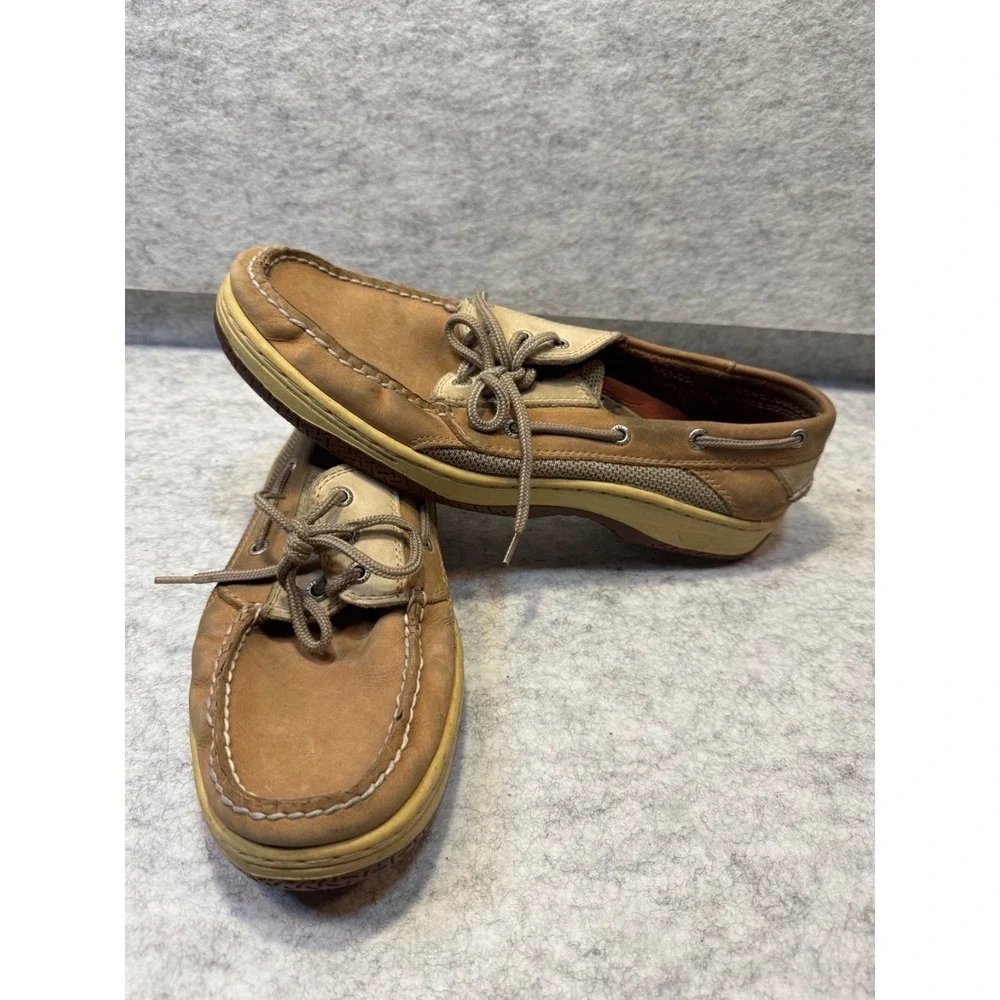 Sperry boat shoes size 11.5 beach casual brown leather loafer